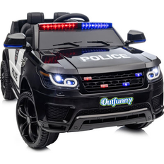 Outfunny Electric Police Car for 2 Volt