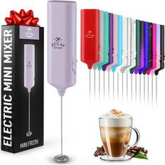 Coffee Maker Accessories Zulay Kitchen Portable Handheld Milk Frother Wand