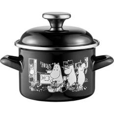 Muurla Moomin Enamel Pot Tall Lid 1.5 L with lid