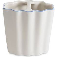 Porcelain Bathroom Interior & Storage Kassatex Toothbrush Holder 4.45 x 2.8 x 4 in