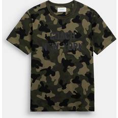 Clothing Coach Camo Print T Shirt - Green/Black