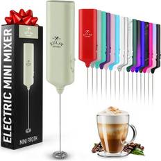 Coffee Maker Accessories Zulay Kitchen Portable Handheld Milk Frother Wand