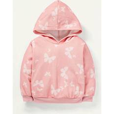 6-9M Hoodies Children's Clothing Shein Baby Girl Butterfly Print Hoodie