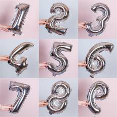 Silver Foil Balloons Shein Silver Alphabet Letter Number Balloons 16 Inch
