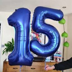 Number Balloons Shein 32-Inch Plain Numeral Foil Balloon