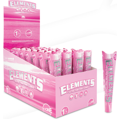 Rolling Papers Elements Pink Cones 1 1/4 6 Cones 32 Packs
