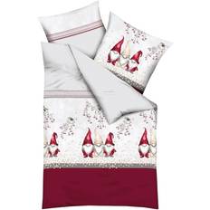 155.0 cm Housses de couette Kaeppel Gnome Buddy Dwarves Branches Duvet Cover Red, Silver (220x155cm)