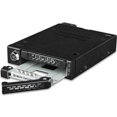 External Enclosures Icy Dock tougharmor mb092vk-b drive enclosure for 3.5" pci express nvme 4.0, Black