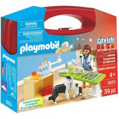 Chien Ensembles de jeu Playmobil Vet Visit Carry Case 5653