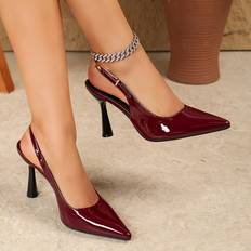 Polyester Heels & Pumps Temu Ultrahigh Kitten Heel Pumps - Women' Color