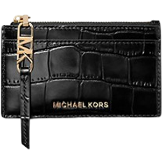 Reißverschluss Kartenetuis Michael Kors Kartenetui Empire Small Aus Leder - Schwarz