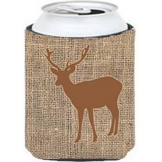 Brown Bottle Coolers CoolCookware Deer Burlap And Brown Can Hugger Bottle Cooler