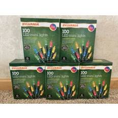 Multicolored Christmas Tree Lights Sylvania 100 Multicolor LED Mini Lights Lot of 5 Christmas Tree Light