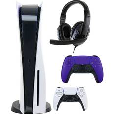 Game Consoles Sony Entrotek, PlayStation 5 Core with Extra Purple Dualsense Controller and Universal Headset