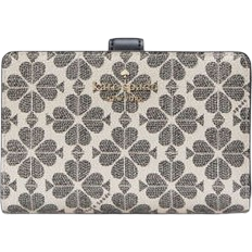 Signature Spade Flower Medium Compact Bifold Wallet - Black Multi