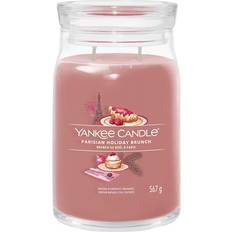 Kerzenhalter, Kerzen & Duft Yankee Candle Parisian Holiday Brunch Signature Large Jar Pink Scented Candle 567g