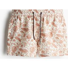 Swimming Trunks H&M Patterned Swim Shorts - White