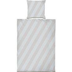 Mette Ditmer Sängkläder Mette Ditmer Diagonal Bedding 140 x 200 cm Light Påslakan Grå (200x140cm)