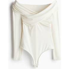 Shapewear & Under Garments H&M Draped Thong Bodysuit - White