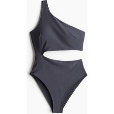 Swimsuits H&M Padded-cup High Leg Swimsuit - Gray