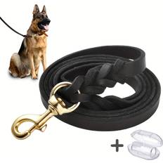 Pets Temu Heavy-duty 6ft Genuine Leather Dog Leash