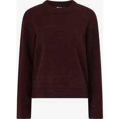 Gina Tricot Neuleet Gina Tricot Crew Neck Knitted Sweater - Dark Wine Burgundy/Red