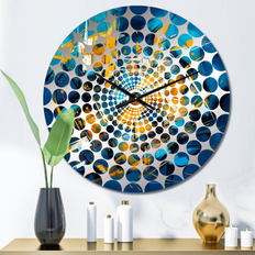 Stone Clocks East Urban Home Abstract Marble Small Wall Clock