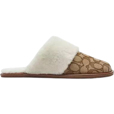 Leather - Women Slippers Coach Outlet Zena - Khaki