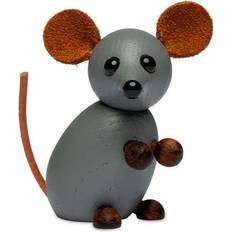 Skind Dekorationsfigurer Spring Copenhagen The Farm Mouse Small Grey Dekorationsfigur 7cm