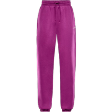 Nike Purple Clothing Nike Sportswear Phoenix Fleece Women's High Waisted Oversized Sweatpants - Hot Fuchsia/Sail