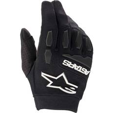 Tessuto Guanti da Moto Alpinestars Full Bore Youth Motocross Gloves - Black Junior, Child