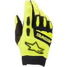 Yellow Motorcycle Gloves Alpinestars Full Bore Gloves - Fluo Yellow