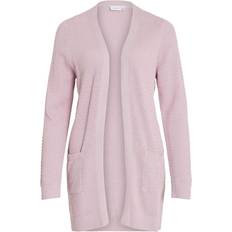 Lila Koftor Vila Vidalo Basplagg Stickad Kofta - Rosa