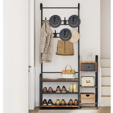 17 Stories Hall Tree Bench Shoe Rack