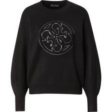 Guess Women Jumpers Guess Long-Sleeved Sweatshirt Kate 4G - Noir