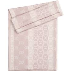Beige - Viscose Accessories Liu Jo Monogram Jacquard Stole - Pink