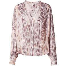 Guess Blouses Guess V Neck Chiffon Shirt - Pink