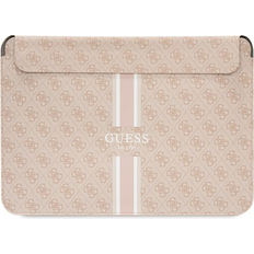 Guess PU 4G Printed Stripes Computer Sleeve 13-14" - Pink