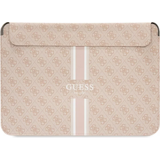 PU 4G Printed Stripes Computer Sleeve 13-14" - Pink
