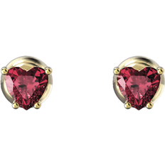 Swarovski Gold Plated Earrings Swarovski Chroma Stud Earrings - Gold/Red