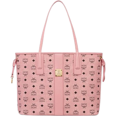 Rosa Taschen MCM Liz Visetos Shopper Medium Bag - Soft Pink