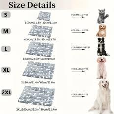 Pets Temu Thickened Pet Mat Pattern Bed Fiber