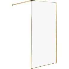 Docce Beliani Parete Doccia Waspam 100 x 190 cm Oro