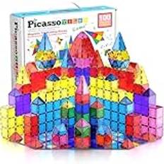 100 Piece Set 100pcs Magnet Building Tiles PT100