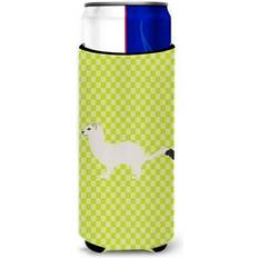 Green Bottle Coolers Carolines Treasures Stoat Short Tailed Weasel Green Decorative Can Hugger Bottle Cooler