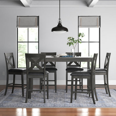 Three Posts Lashbrook Piece Counter Height Dining Set 7pcs