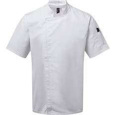 Workwear & Equipment Premier Workwear PR906 Kochjacke Short Sleeve Jacket - White