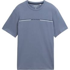 Tom Tailor Clothing Tom Tailor Tee Shirt Droit En Coton - Bleu