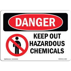 Black Workplace Signs SignMission OSHA Danger Sign 12 x 18 in