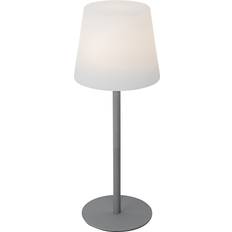 QAZQA Grå Laddningsbar LED Dimmer IP54 Bordslampa